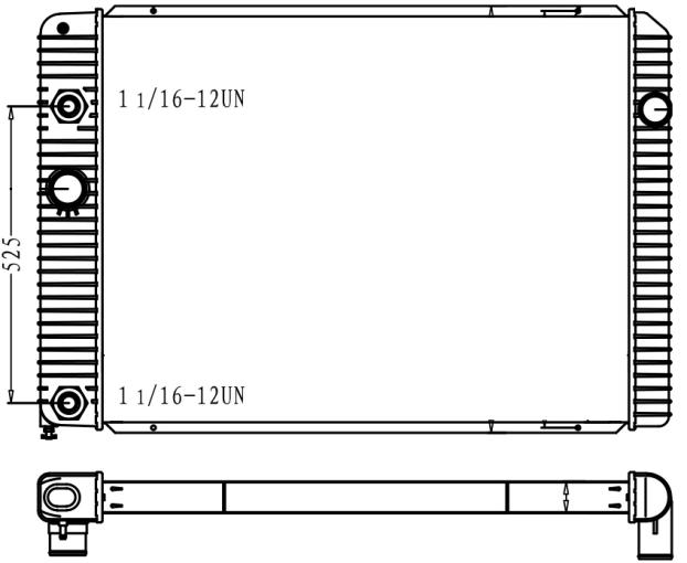 INTERNATIONAL RADIATOR 2011-2014 INT'L / NAVISTAR DURASTAR, WORKSTAR