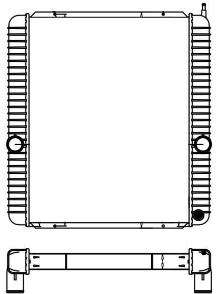 INTERNATIONAL | NAVISTAR RADIATOR: 2005-2007 3800, 4100, 4200, 4300, 4400, 2002-2007 8500