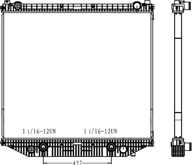 FREIGHTLINER | STERLING RADIATOR: 2008-2010 M2, STERLING: 2012 WESTERN STAR