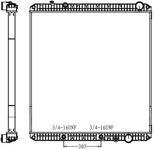 FREIGHTLINER | STERLING RADIATOR: 2008 - 2013 M2: 2008 - 2010 CASCADIA: 9500