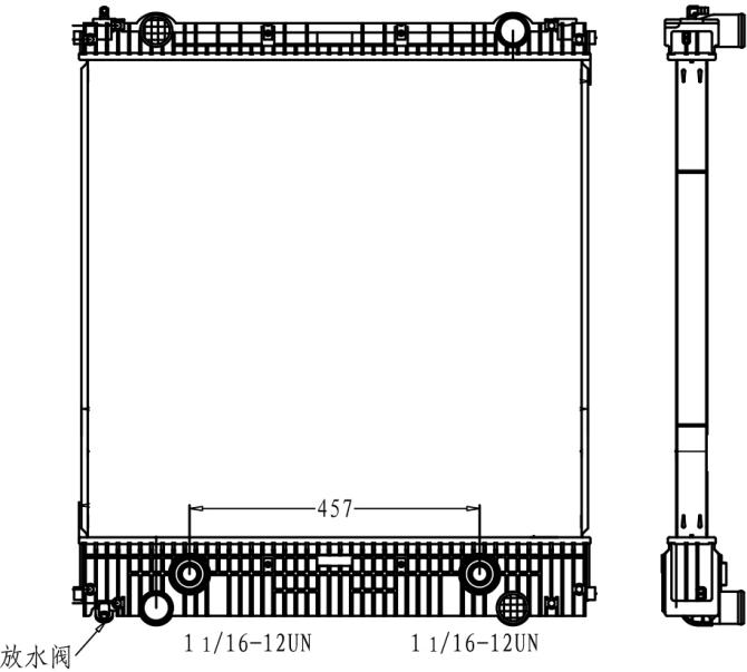 FREIGHTLINER RADIATOR: 2008-2013 M2, 106 BUSINESS CLASS