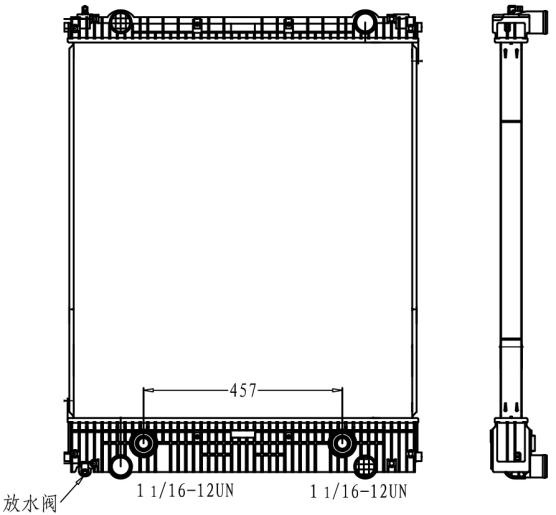 FREIGHTLINER RADIATOR: 2008-2014 M2, 106 BUSINESS CLASS MODELS