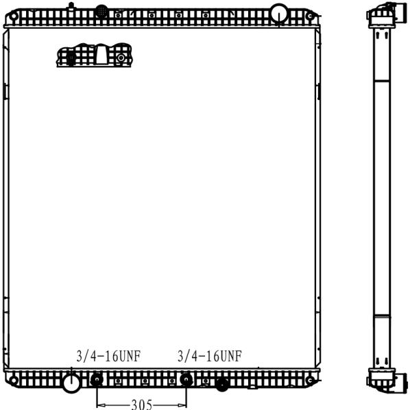 FREIGHTLINER RADIATOR: 2010 & NEWER W125 CORONADO