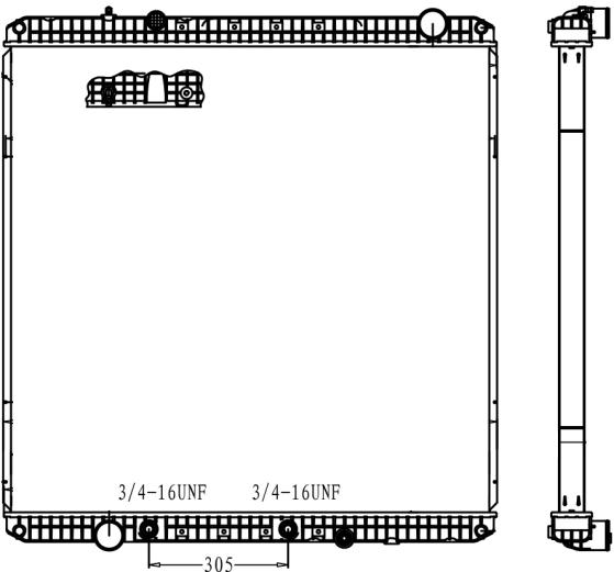 FREIGHTLINER RADIATOR: 2012 W95, 114SD