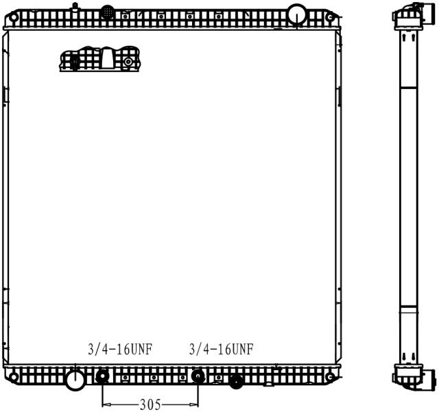 FREIGHTLINER RADIATOR: 2013 & NEWER CORONADO W115