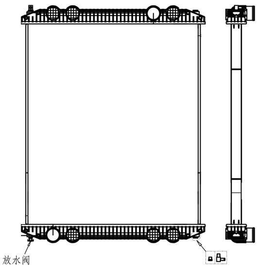 FREIGHTLINER RADIATOR: 1997-2006 CENTURY, COLUMBIA, FL, FLD112-120 SERIES