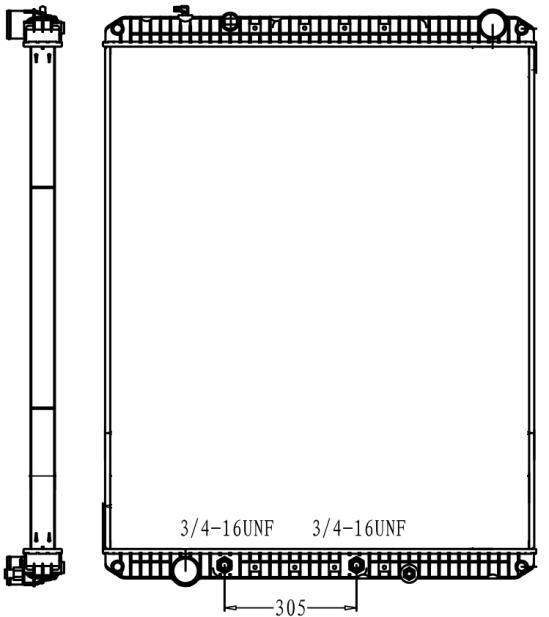 FREIGHTLINER RADIATOR: 2007 & NEWER CASCADIA, CENTURY, COLUMBIA MODELS