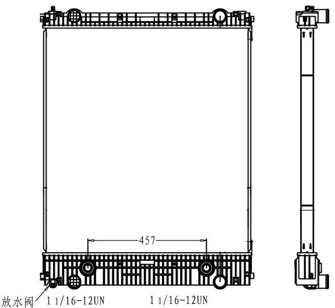 FREIGHTLINER | STERLING RADIATOR: 2008 - 2013 M2, 106 BUSINESS CLASS: 2008 - 2009 ACTERRA