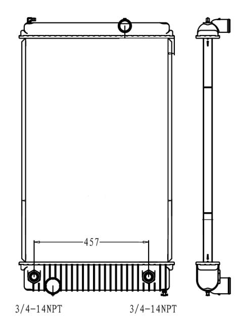 FORD | STERLING RADIATOR: 1995-2002 L, LN8500 MODELS