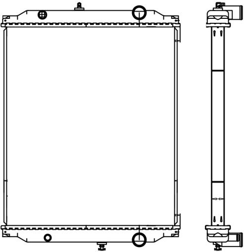 BUS  RADIATOR:BLUEBIRD CARPENTER TC FE BUS 1996-1999 PT RADIATOR | 438183S 1966324 1102112