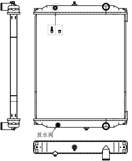 BUS  RADIATOR:BLUEBIRD HDFE 3000 FREIGHTLINER OSHKOSH RADIATOR | OEM 1948066 1102480 1003471