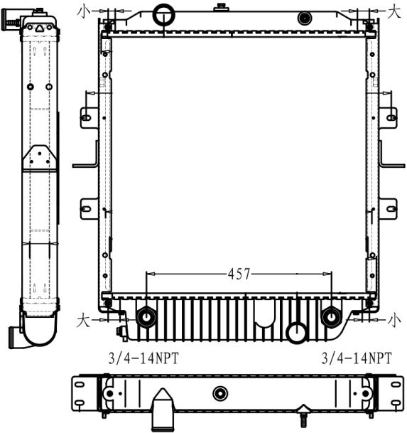 BUS  RADIATOR:Blue Bird Vision School Bus(FRA) 2004-2015